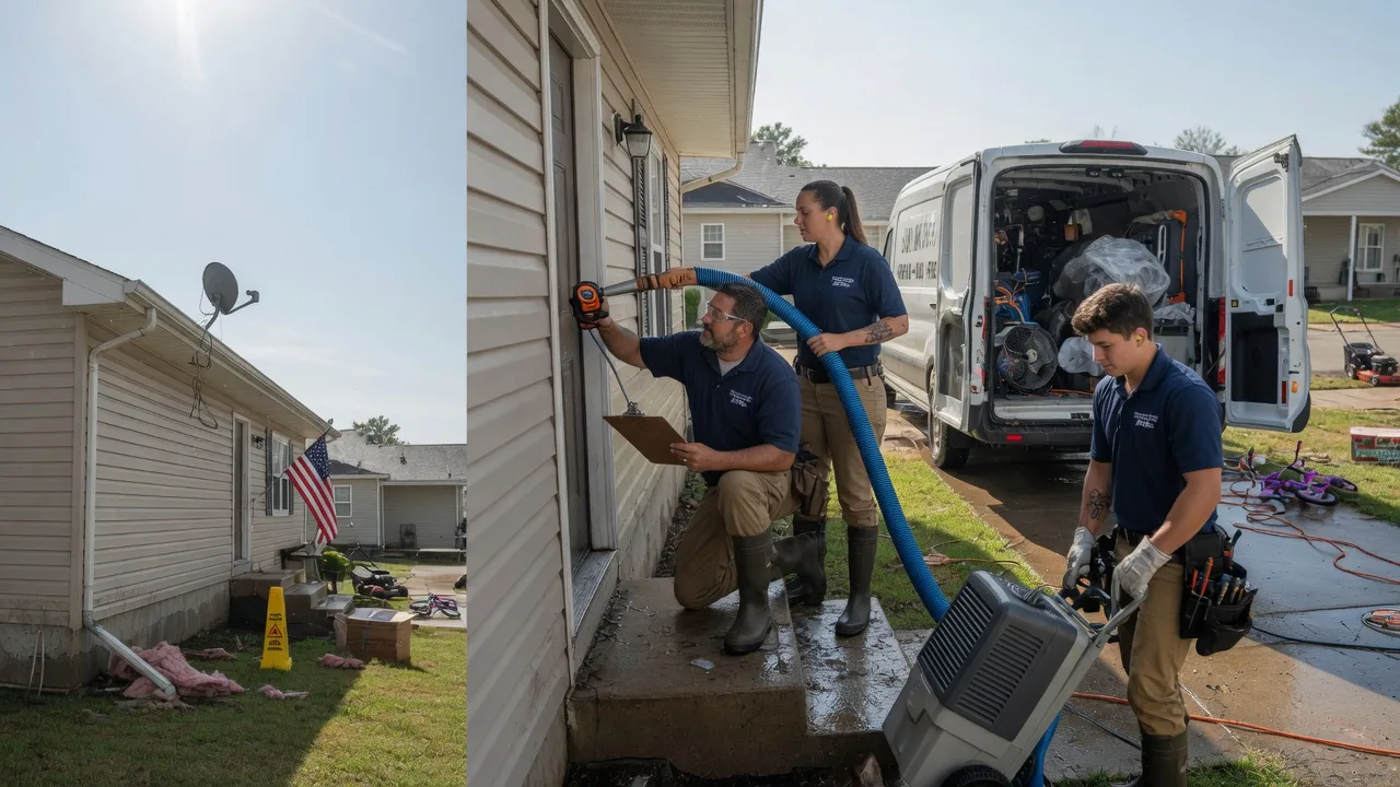 Ceiling Water Damage Restoration in Oakwood, TX near me